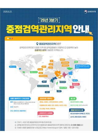 2026년 3분기 중점검역관리지역 안내(국문)